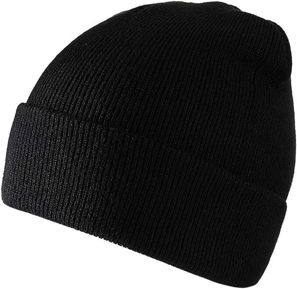 Br Apparel Plain Beanie Unisex Mens Womens Winter Warm Hat Ski Cap Knit Black Other Snow Sports Accessories