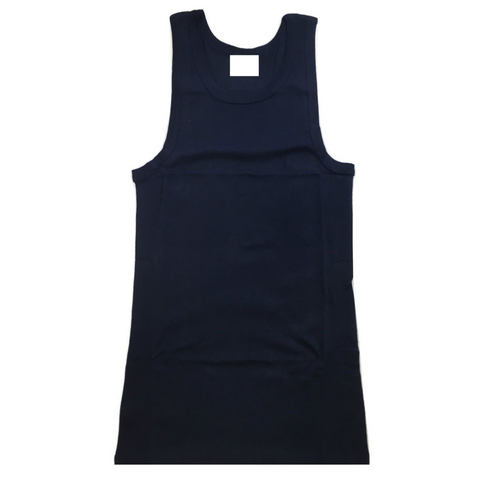 Br Apparel Mens Plain Singlet 100% Cotton Blank Slim Tank Top Gym Basic Casual Navy Xxl Casual Shirts