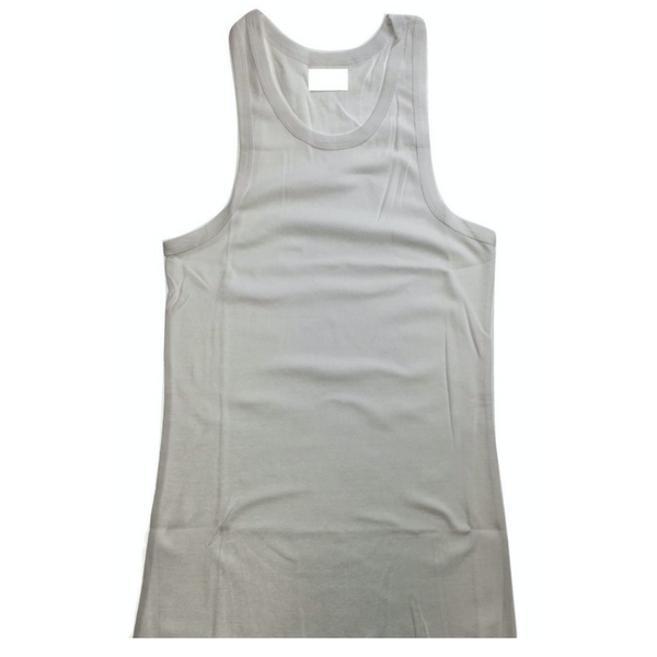 Br Apparel Mens Plain Singlet 100% Cotton Blank Slim Tank Top Gym Basic Casual White Casual Shirts