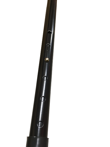 Br Safety Metal Walking Stick Travel Extendable Pole Compact Adjustable Lightweight Black Canes & Walking Sticks