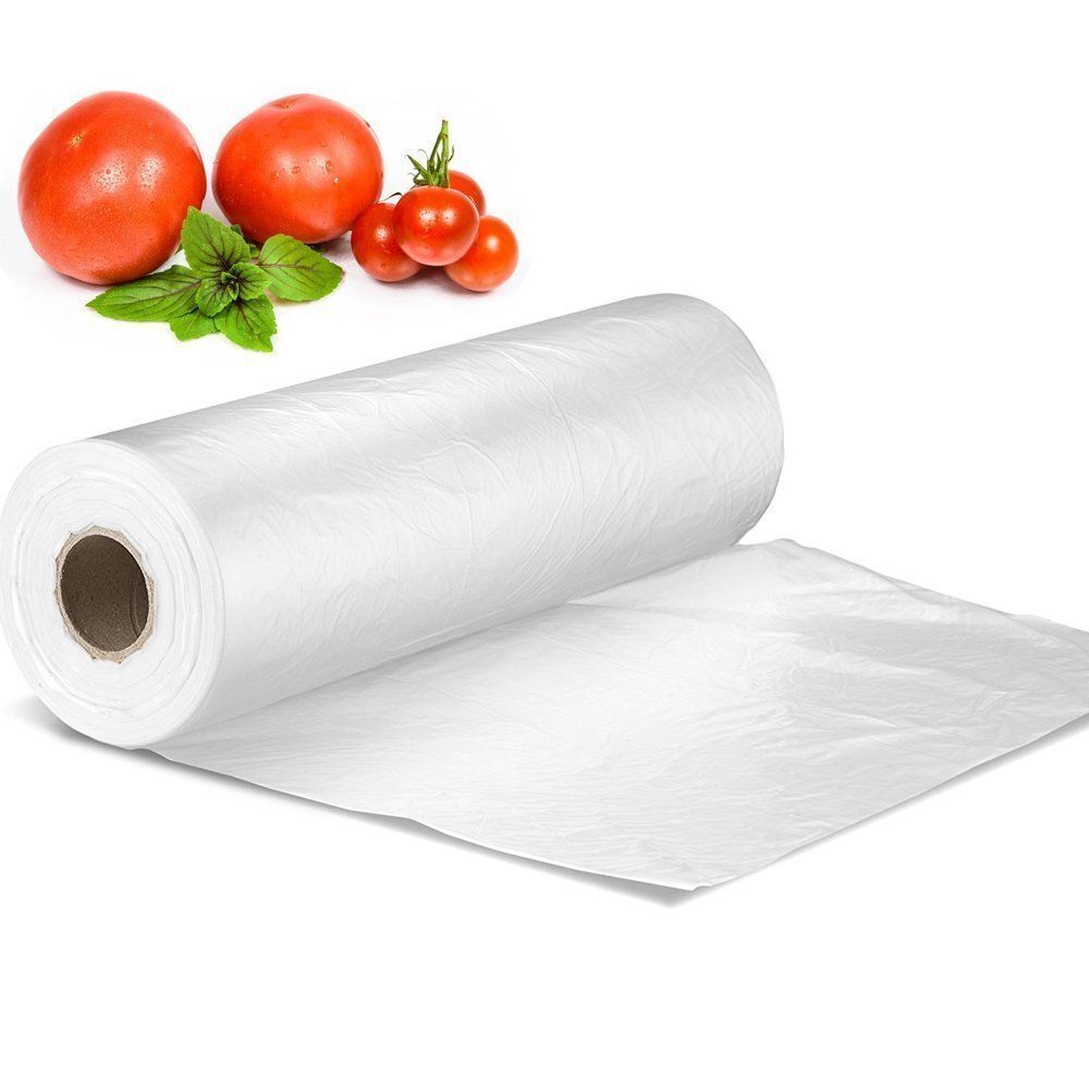 Br Apparel 1 Produce Roll Bags Heavy Duty Food Grade Plastic Freezer Supermarket Gusset Reusable Shopping Bags