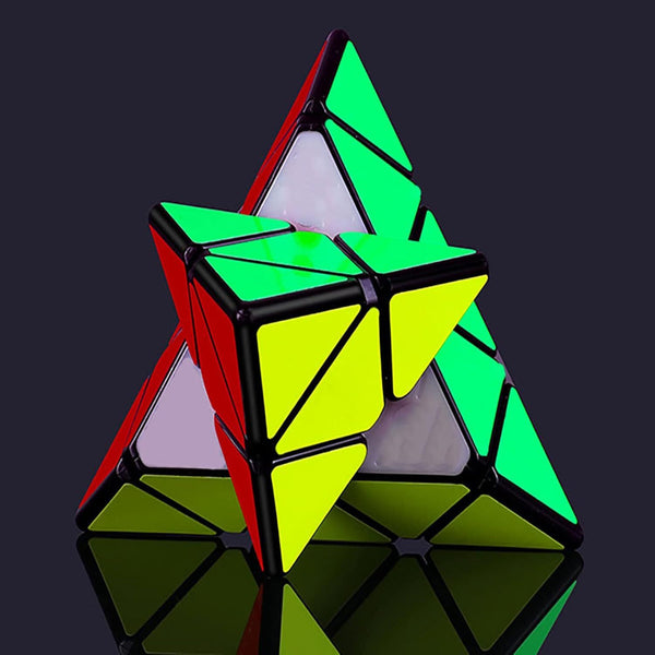 Br Games 3X3 Triangle Speed Cube Pyramid Brain Teaser Puzzle Magic Educational Toy Puzzles