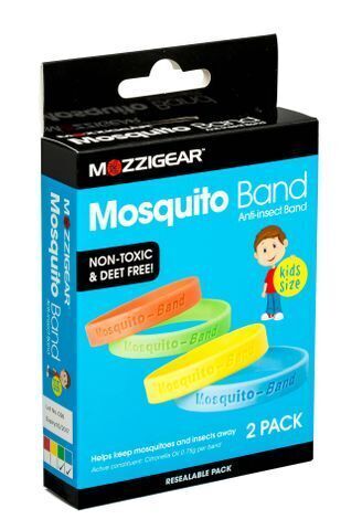 2 X Mosquito Kids Wrist Band Repellent Camping Hiking Non Toxic Children Insect Nets & Repellents