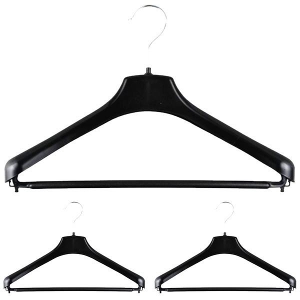 3Pcs Suit Hanger Jacket Pants Clothing Coat Non Slip Broad Shoulder Tube Holder Clothes Hangers