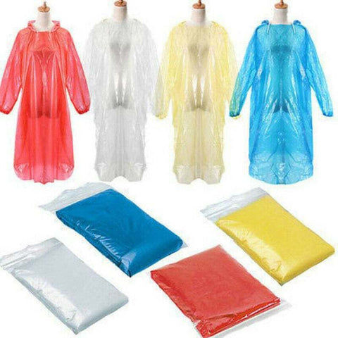 Br Costumes Rain Poncho Disposable Emergency Coat Waterproof Jacket Adult Outdoor Raincoats