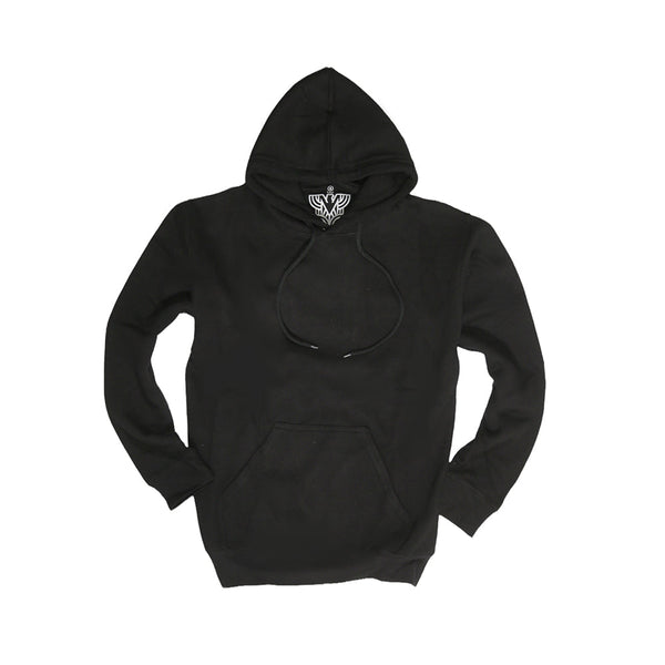 Sannfield Adult Mens 100% Cotton Fleece Hoodie Jumper Pullover Sweater Warm Sweatshirt Black Jumpers