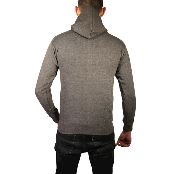 Sannfield Adult Mens 100% Cotton Fleece Hoodie Jumper Pullover Sweater Warm Sweatshirt Charcoal Grey Jumpers