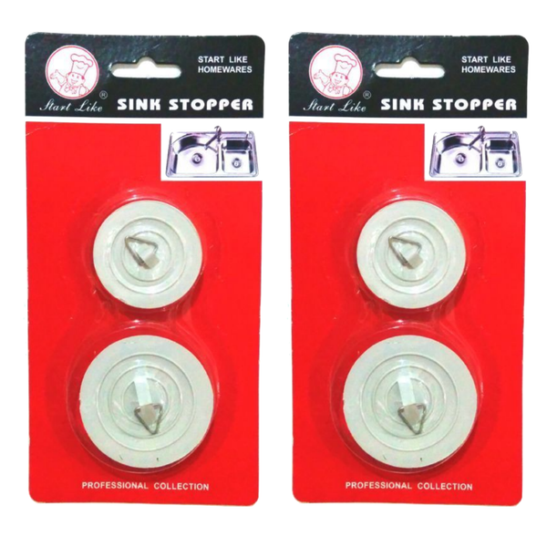 Br Home 4X Bath And Sink Plugs Chrome Rubber 42Mm 54Mm Drain Stoppers & Strainers