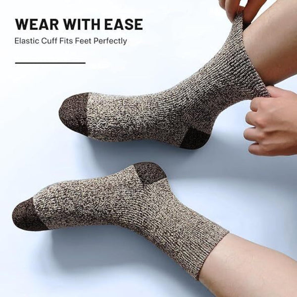 Br Apparel 6 Pairs Heavy Duty Wool Blend Work Extra Thick Cushion In Assorted Colours Socks