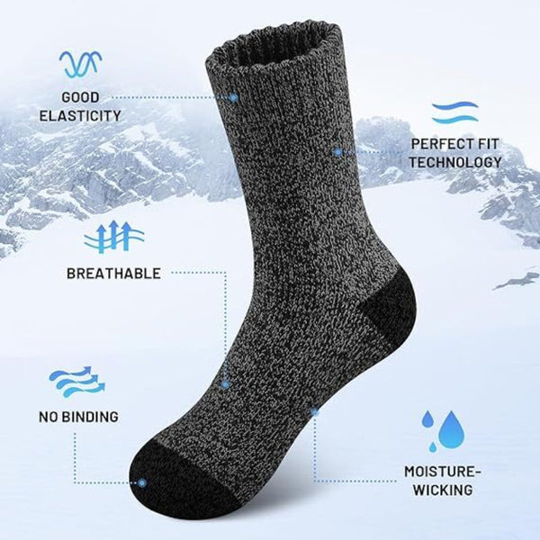 Br Apparel 6 Pairs Heavy Duty Wool Blend Work Extra Thick Cushion In Assorted Colours Socks