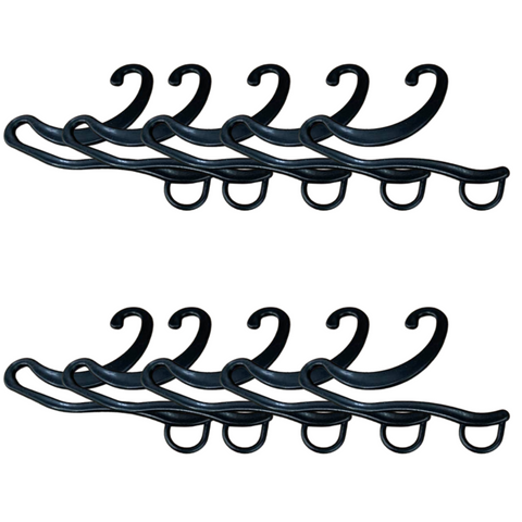 Br Apparel 10X Socks Hangers Plastic Hook Retail Display Front Bulk Black Clothes Hangers