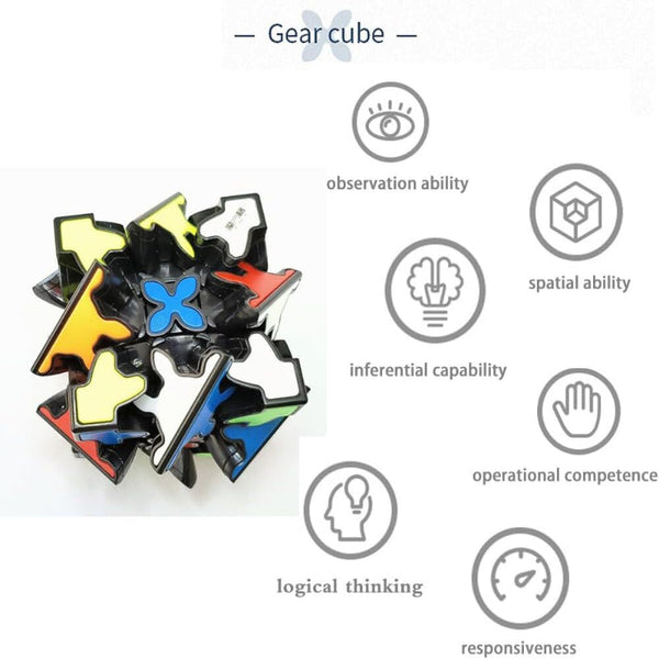 Br Games 3X3 Square Speed Cube Pyramid Brain Teaser Puzzle Magic Educational Puzzles