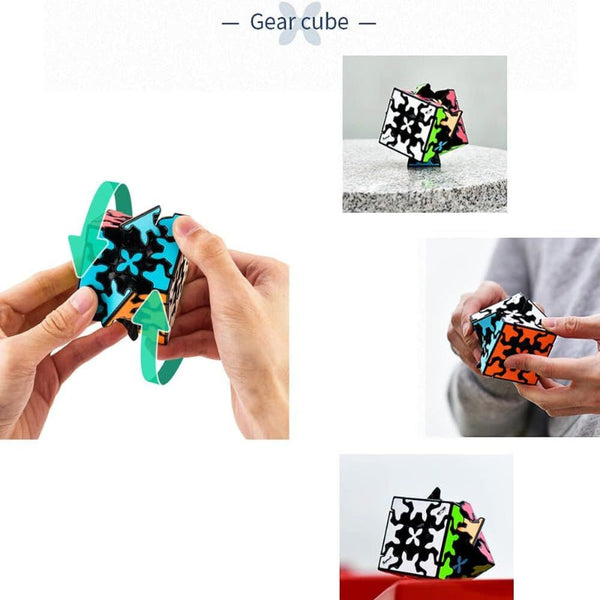 Br Games 3X3 Square Speed Cube Pyramid Brain Teaser Puzzle Magic Educational Puzzles