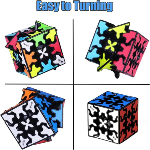 Br Games 3X3 Square Speed Cube Pyramid Brain Teaser Puzzle Magic Educational Puzzles