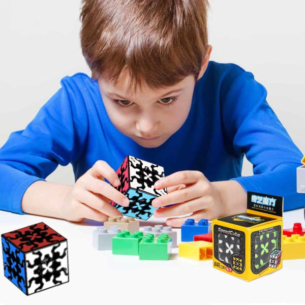 Br Games 3X3 Square Speed Cube Pyramid Brain Teaser Puzzle Magic Educational Puzzles