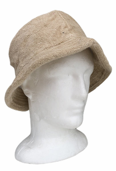 Br Apparel Stingy Brim Terry Towelling Bucket Hat Daggy Fishing Camping Lad Cap 100% Cotton Beige L/Xl Hats & Headwear