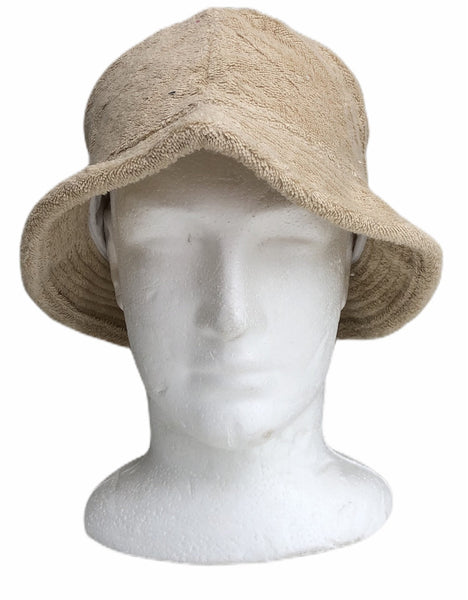 Br Apparel Stingy Brim Terry Towelling Bucket Hat Daggy Fishing Camping Lad Cap 100% Cotton Beige L/Xl Hats & Headwear