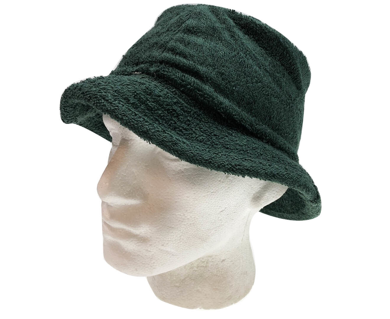 Br Apparel Stingy Brim Terry Towelling Bucket Hat Daggy Fishing Camping Lad Cap 100% Cotton Bottle Green L/Xl Hats & Headwear