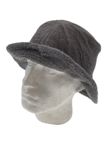Br Apparel Stingy Brim Terry Towelling Bucket Hat Daggy Fishing Camping Lad Cap 100% Cotton Grey Hats & Headwear