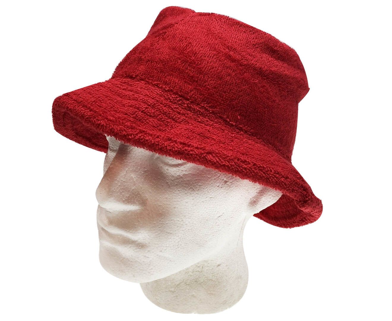 Br Apparel Stingy Brim Terry Towelling Bucket Hat Daggy Fishing Camping Lad Cap 100% Cotton Red Hats & Headwear