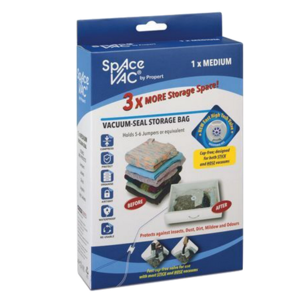 Space Vac Vacuum Storage Bag Seal Compressing Organizer Clothes Medium Storage Bags