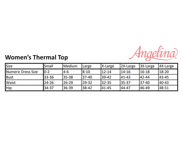 Womens Thermal Top W/ Brushed Interior Warm Winter Fleece Baselayer Black L Tops