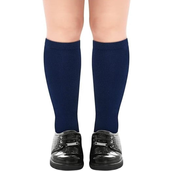 Tag 4 School 1X Pair Uniform Knee High Cotton Rich Girls Boys Kids Navy 2 8 (10 12 Years Old) Socks