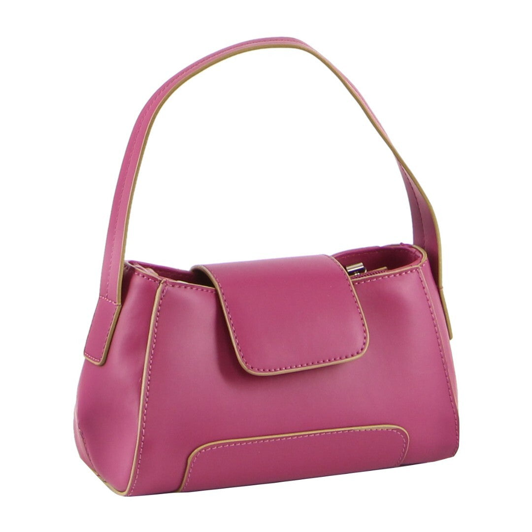 Milleni Mini Fashion Handbag Tote Bag In Magenta Women's Bags & Handbags
