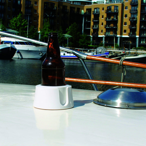 Table Coaster Anti Spill Drink Holder Tray Couch Seat Car Office Travel White Coasters