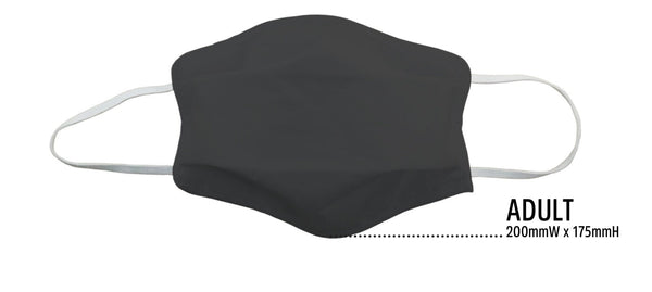 Tigerplast 6X Fabric Face Mask Washable Reusable Protect Cover Black Masks