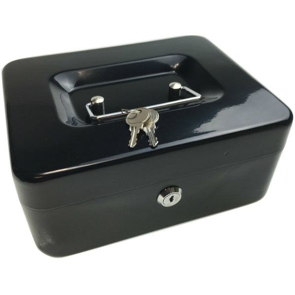 Br Pets Lockable Metal Cash Box Deposit Petty Slot Two Keys Assorted Colour Money Boxes