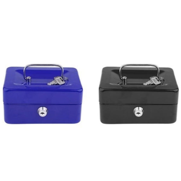 Br Pets Lockable Metal Cash Box Deposit Petty Slot Two Keys Assorted Colour Money Boxes
