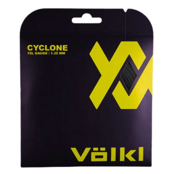 Volkl Cyclone Black 15L Gauge Tennis String 1.35Mm (12 Set) Racquet Strings