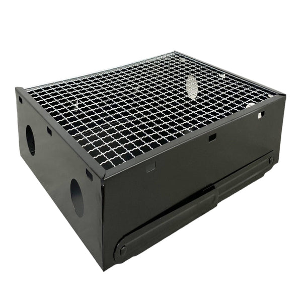 Br Outdoor Mini Foldable Charcoal Grill Bbq Matte Black Camping Stoves