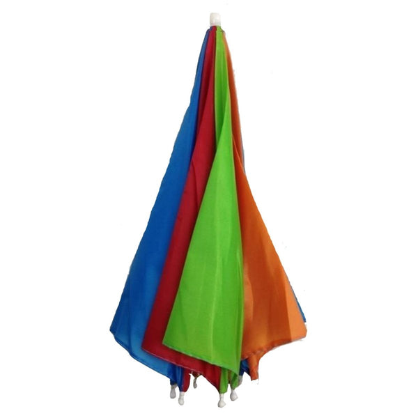 Br Costumes 2Pcs Set Rainbow Umbrella Hat + 70S Fake Moustache Props Novelty Fancy Hammers & Mallets