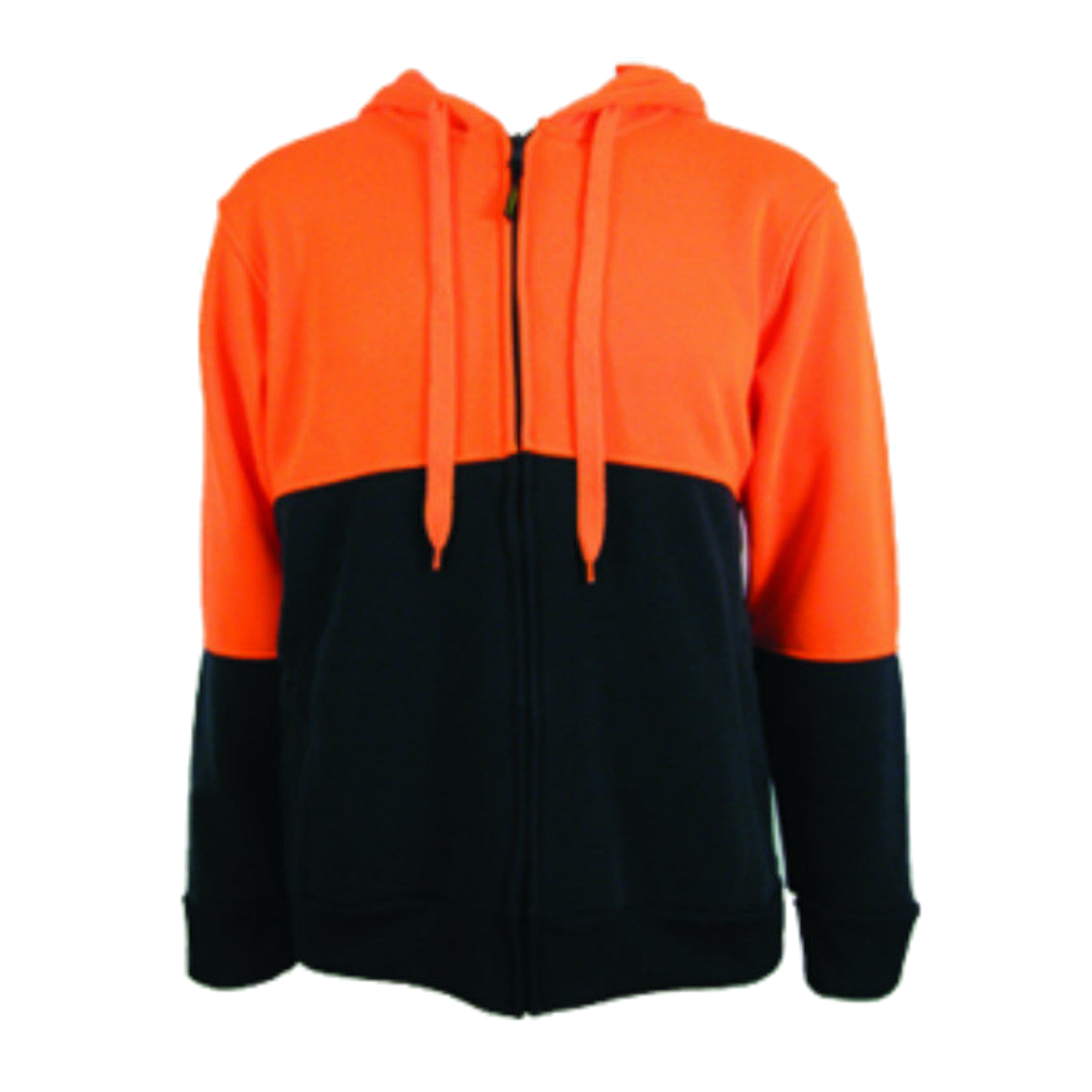 Br Safety Hi Vis Jumper Full Zip Hoodie Workwear Fleecy Fleece Jacket Hooded Orange Navy Coats Jackets & Vests