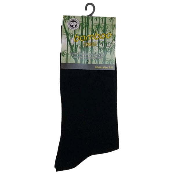 Br Apparel Bamboo Crew Natural Eco Healthy Unisex Work Business Black Socks