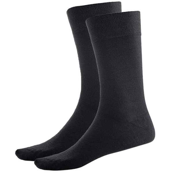 Br Apparel Bamboo Crew Natural Eco Healthy Unisex Work Business Black Socks