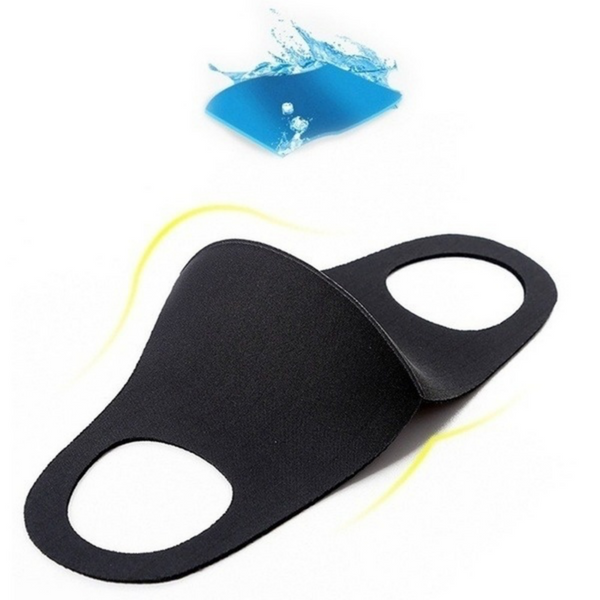Br Apparel 50X Summer Reusable Breathable Face Mask Mouth Anti Dust Haze Black Face Masks