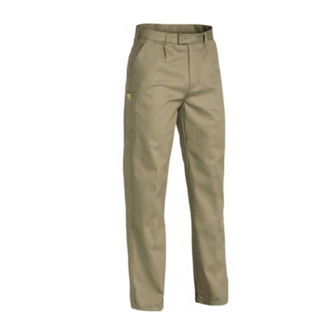 Bisley Mens Insect Protection Drill Work Trousers Khaki 82Cm Pants