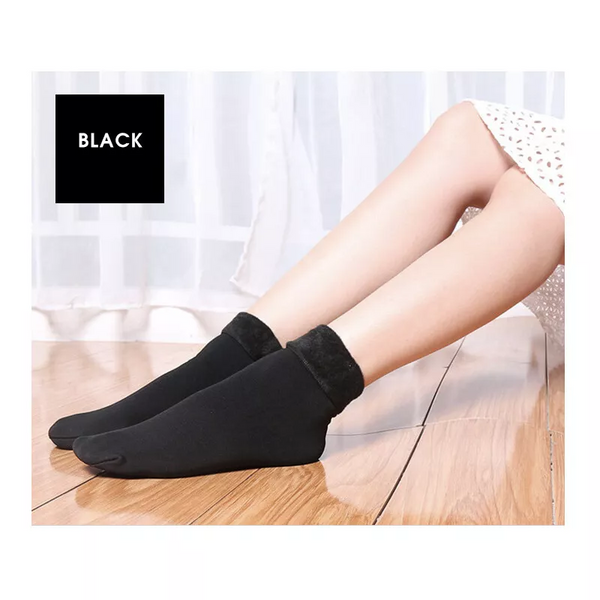 Br Apparel 1 Pair Large Thick Fur Thermal Heated Warm Winter Work Ski Reversible Socks