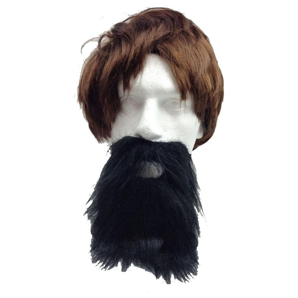 Br Costumes 2Pc Set Black Jumbo Afro Wig + Party Beard Moustache Fancy Dress Fake Hair Wigs Facial Hair