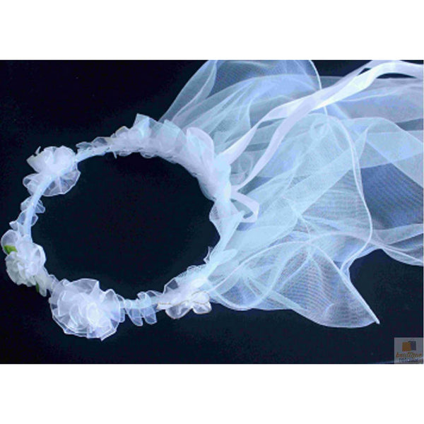 Br Costumes Hen's Party Veil White Bride To Be Headband Flowers Bridal Shower Bachelorette Belts & Sashes