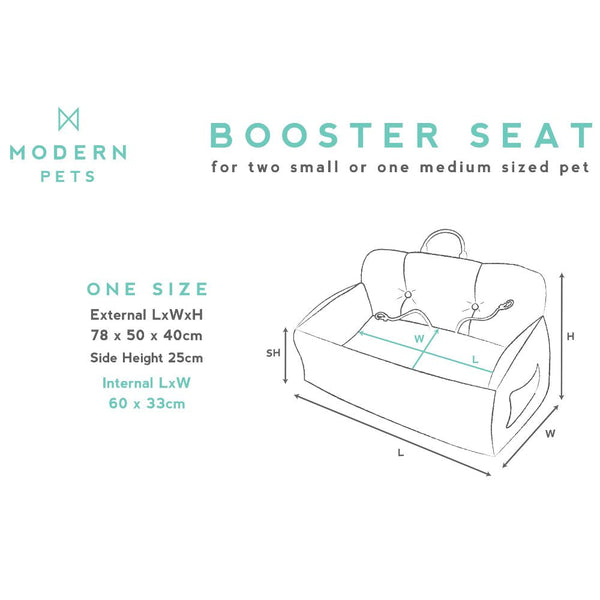 Modern Pets Premium Dog Booster Seat For Medium Pet Transport