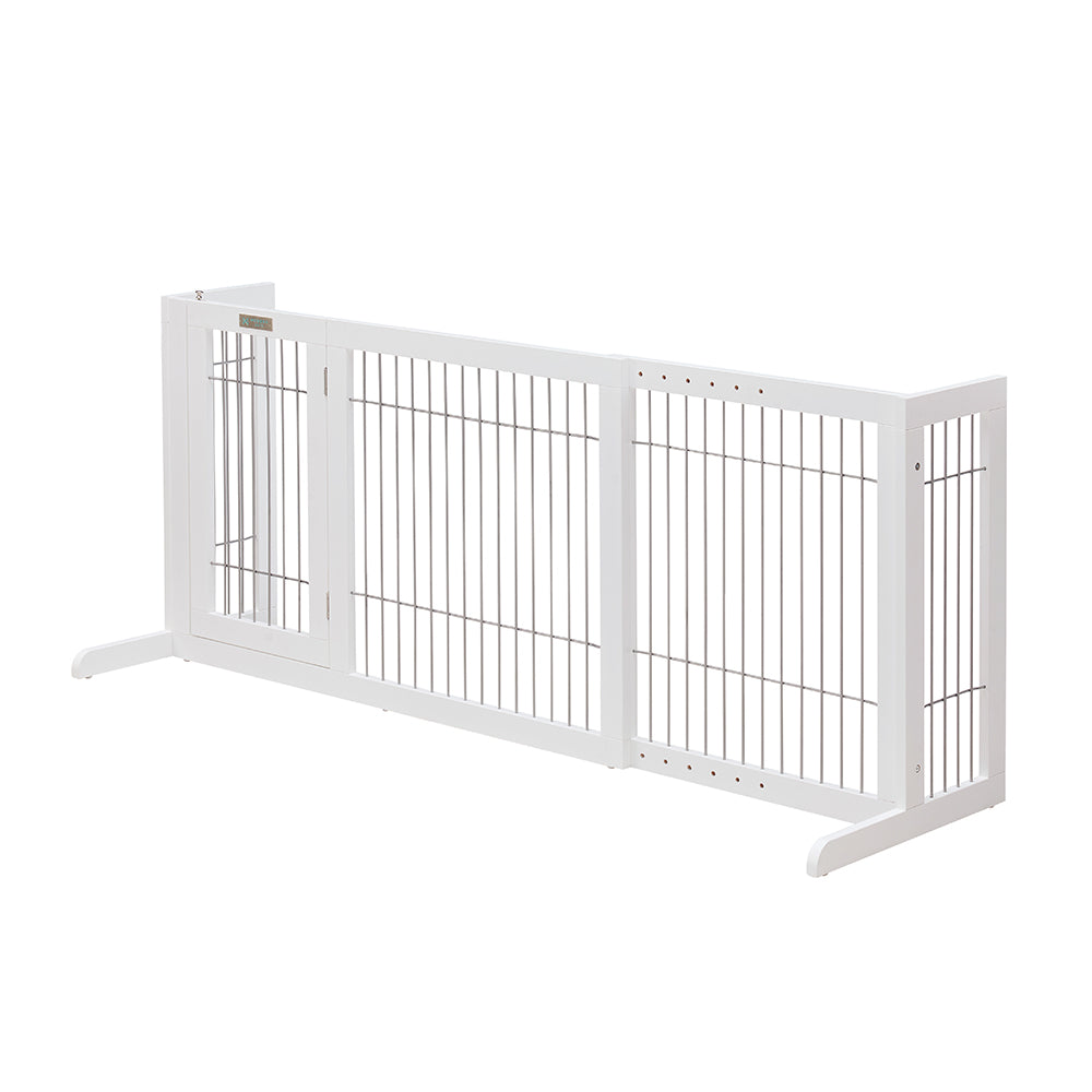 Fences & Pens Modern Pets Freestanding Retractable Dog Barrier With Gate Large