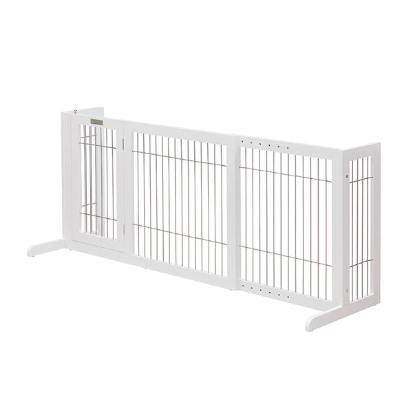Fences & Pens Modern Pets Freestanding Retractable Dog Barrier With Gate Large