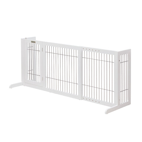 Fences & Pens Modern Pets Freestanding Retractable Dog Barrier With Gate Large