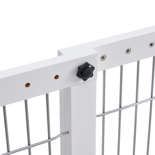 Fences & Pens Modern Pets Freestanding Retractable Dog Barrier With Gate Large