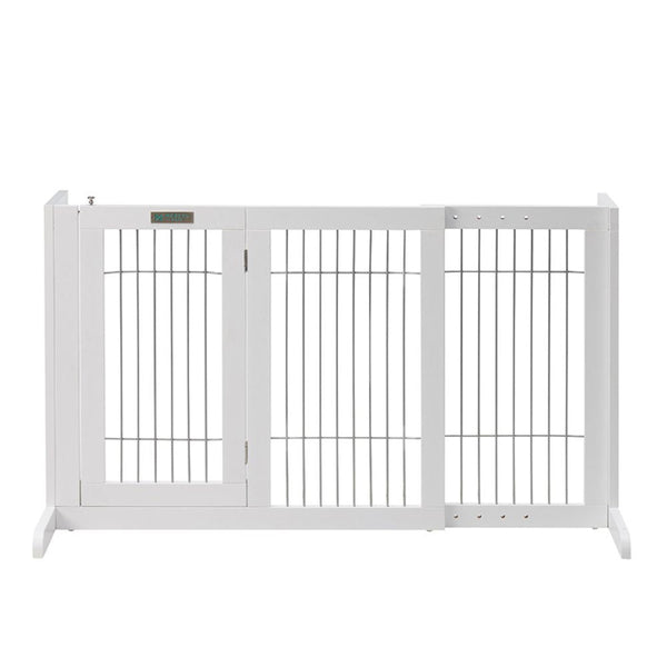 Fences & Pens Modern Pets Freestanding Retractable Dog Barrier With Gate Small