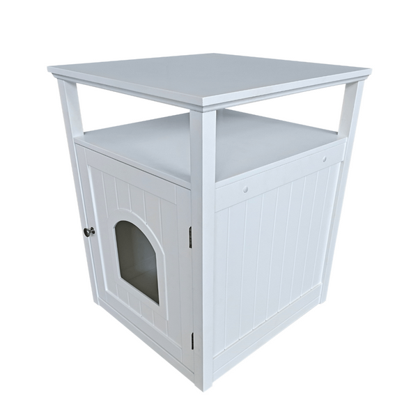 Modern Pets Jasper 2 Cabinet White Cat Litter
